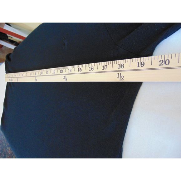 Ralph Lauren Sport Turtleneck Women's Dress Knit Sz M Black Cotton/Lyocel - Picture 6 of 7